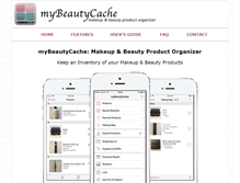 Tablet Screenshot of mybeautycache.com